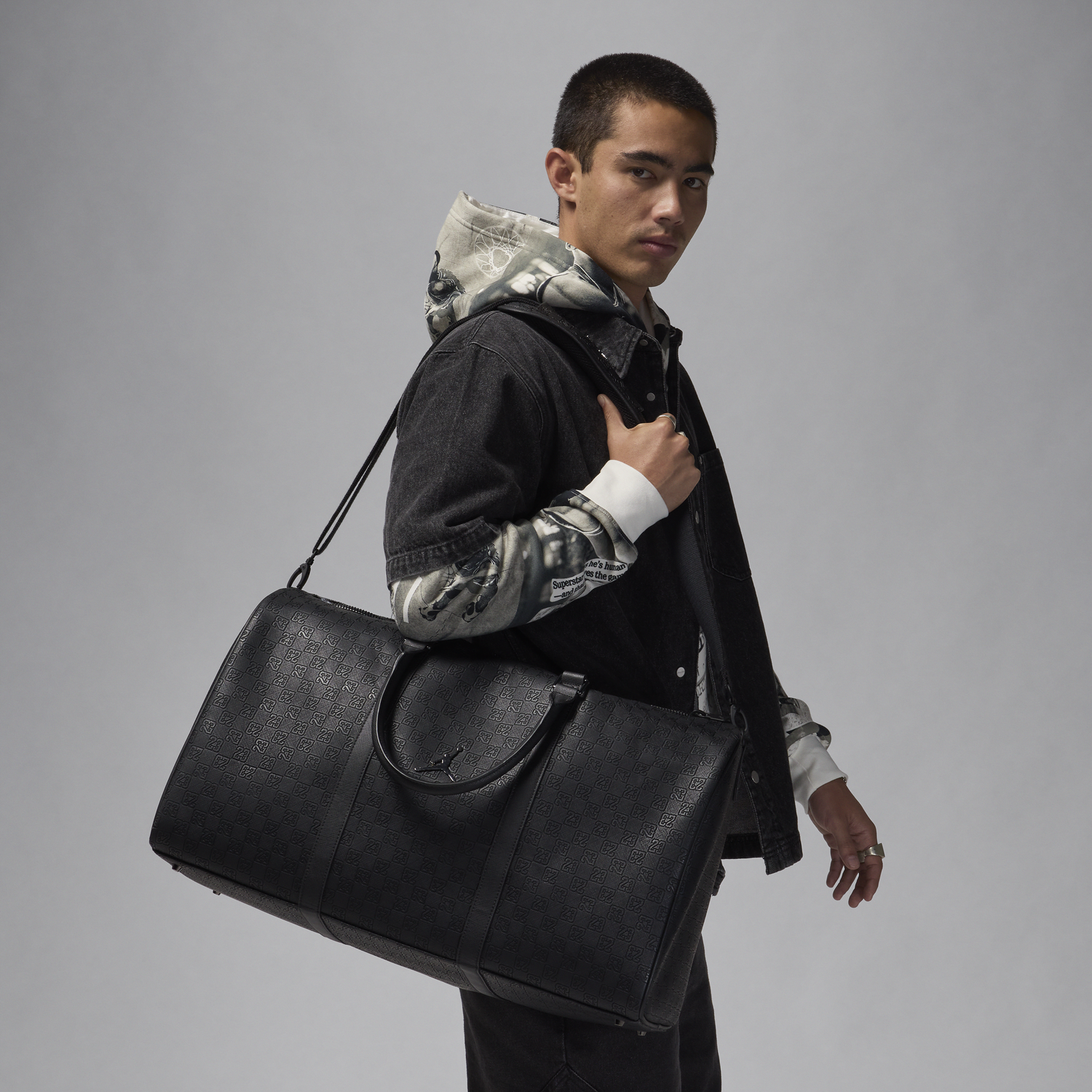 Чанта за пътуване Jordan Monogram Duffle Bag (40L) Черно | HV1614-010, 0