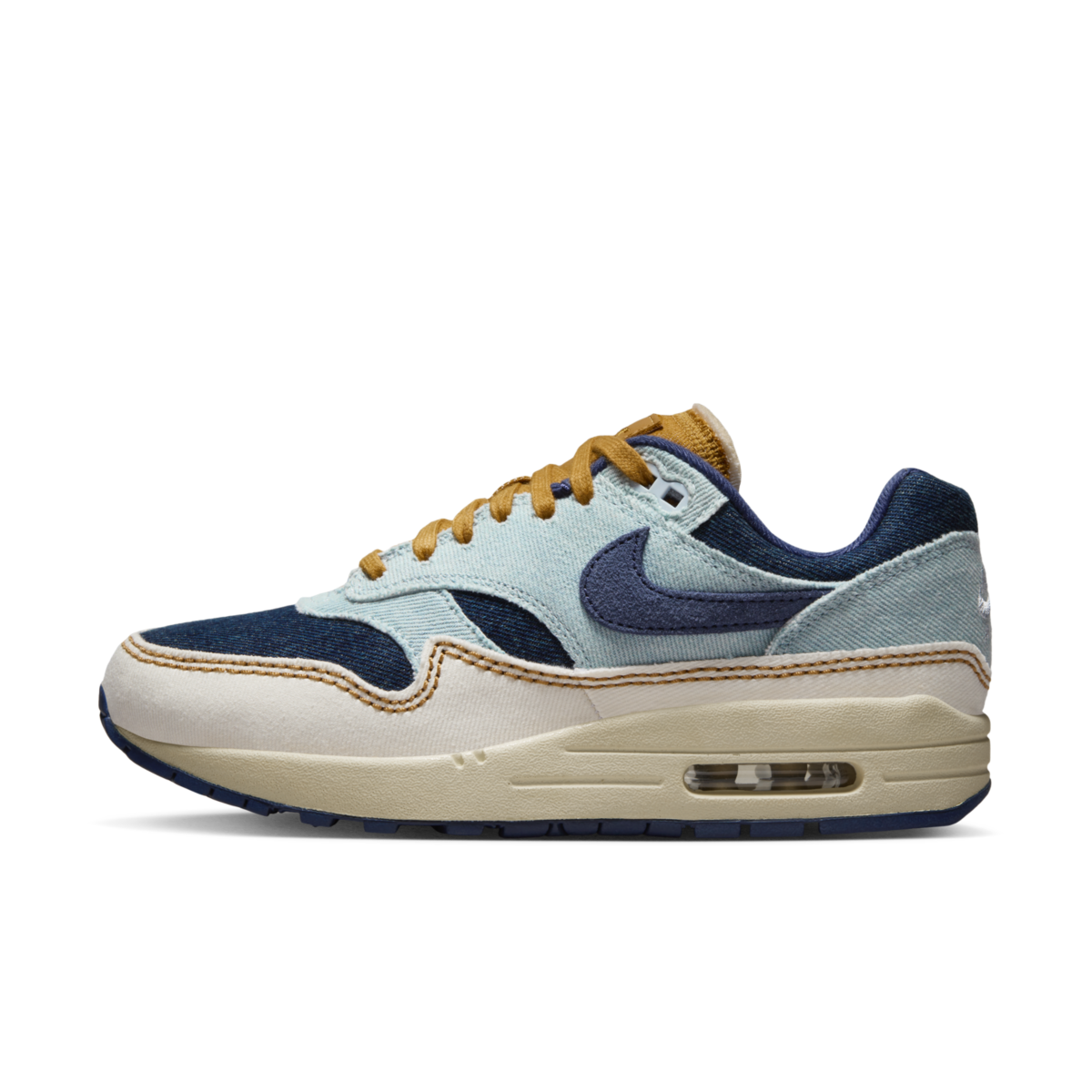 Кецове и обувки Nike Air Max 1 87 Denim "Aura" Синьо | FQ8900-440, 0