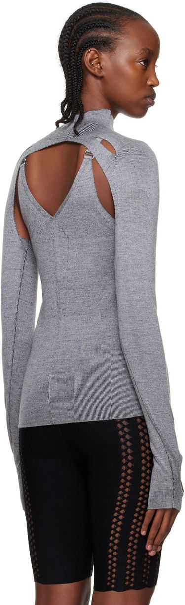 Пуловер Dion Lee Cutout Turtleneck Top Сиво | C7078P22, 2
