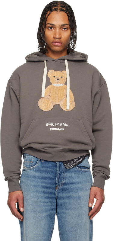 Суитчър Palm Angels 'Bear In Mind' Hoodie Сиво | PMBB17DF25FLE0040760, 0