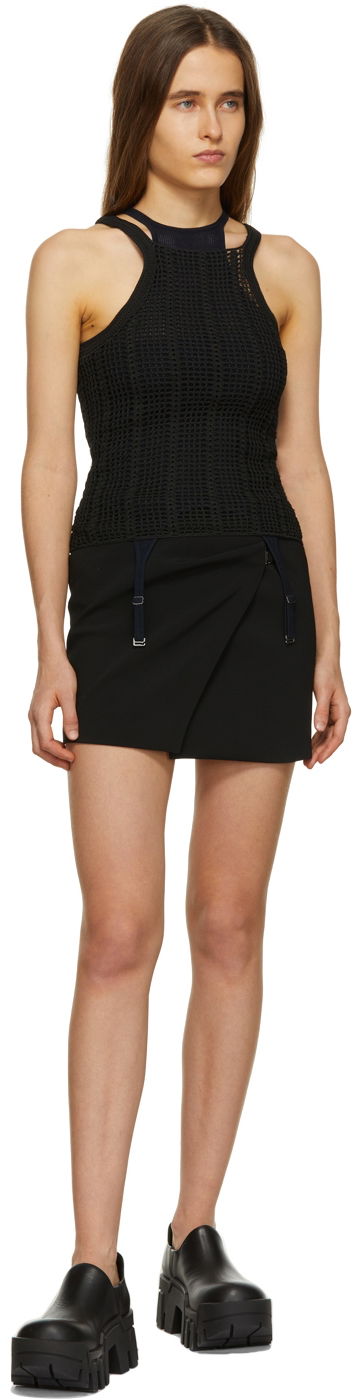 Потник Dion Lee Dion Lee Open Crochet Tank Top Черно | C7042R22, 3