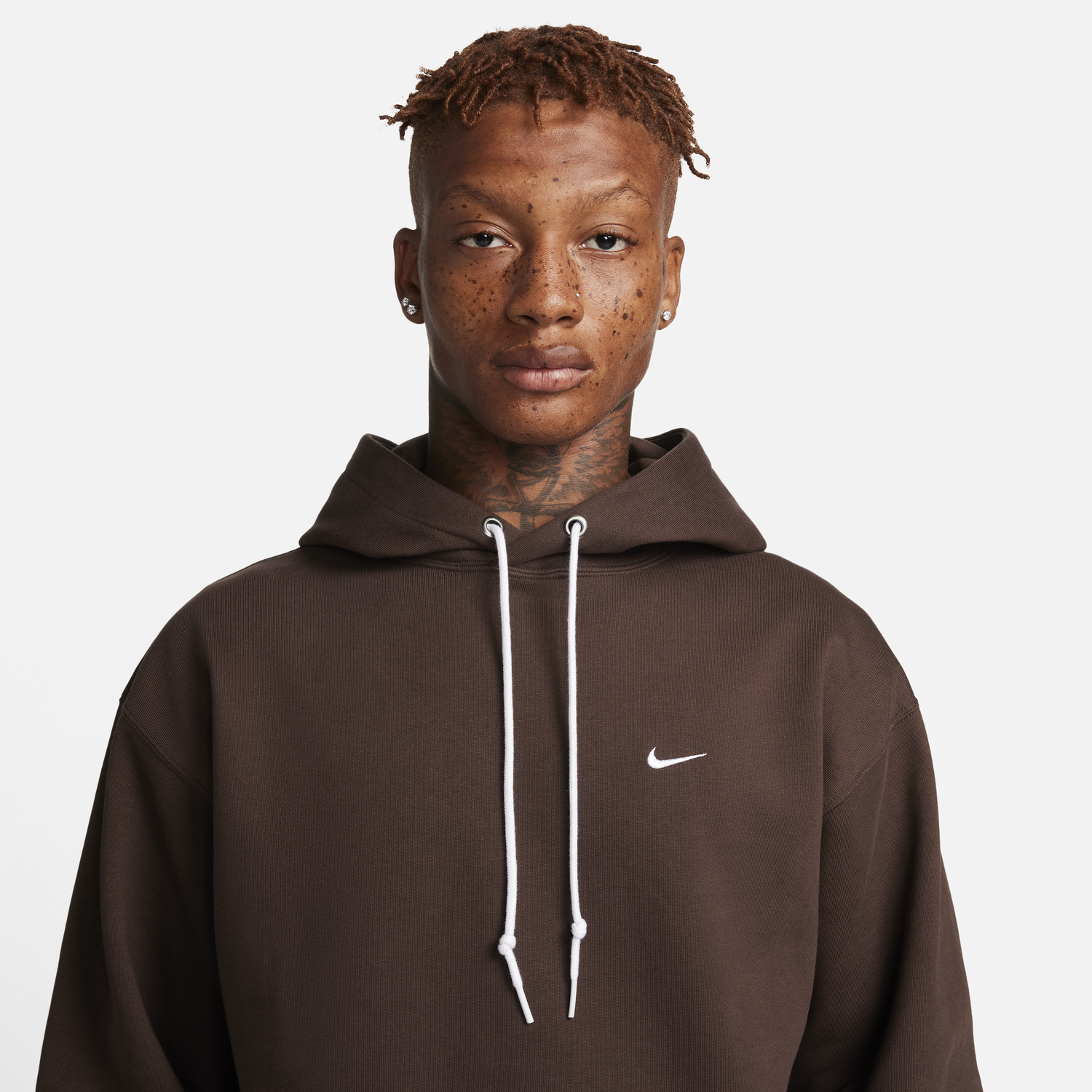 Суитчър Nike Solo Swoosh Fleece Pullover Hoodie Кафяво | DX1355-237, 1
