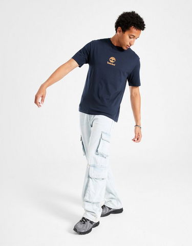 Тениска Timberland New Small Logo Print Short Sleeve T-Shirt Тъмно синьо | TB0A6WWTT271, 2