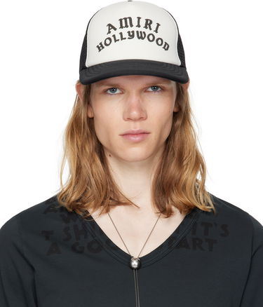Шапка с козирка AMIRI Trucker Cap 'Hollywood' Черно | AMHATR1025, 0