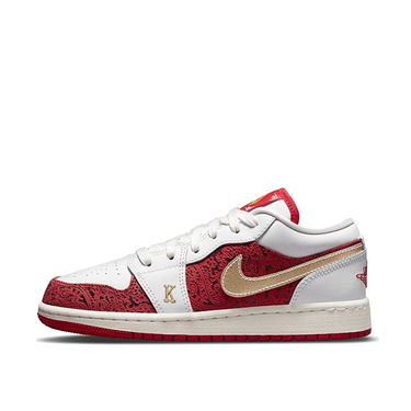 Кецове и обувки Jordan Air Jordan 1 Low ''Spades'' SE GS Бяло | DJ5186-100, 4