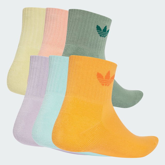 6 Pack Mid Ankle Socks