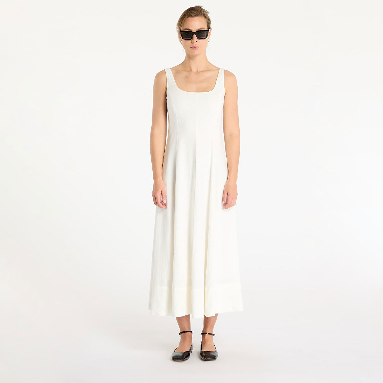 Pокля GAP GAP Square Neck Maxi Dress Бяло | 770475-00, 0