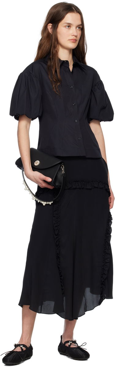 Дамска чанта Simone Rocha Simone Rocha Beaded Long Pochette Valentine Bag Черно | BAG190B 0787, 3