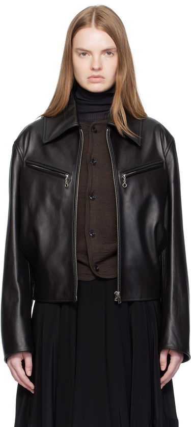 Яке LEMAIRE Lemaire Boxy Leather Blouson Jacket Черно | OW1159 LL0147, 0