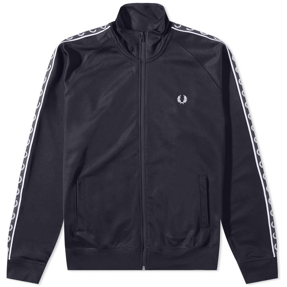Яке Fred Perry Contrast Tape Track Jacket Тъмно синьо | J5557-608, 0