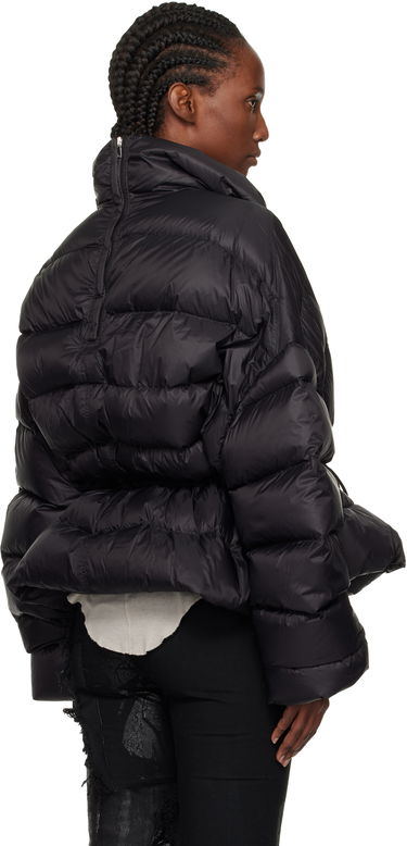 Пухо яке Rick Owens Concordians Sail Down Puffer Jacket with Drawstring Waist Черно | RP02E4769 NPD1, 2