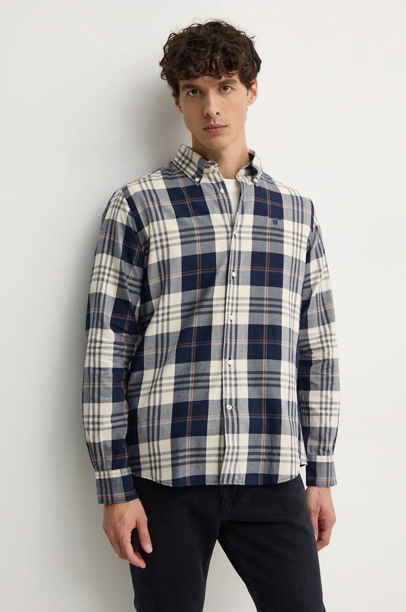 Риза Barbour Edgar Slim Fit Button-Down Shirt Синьо | MSH5355