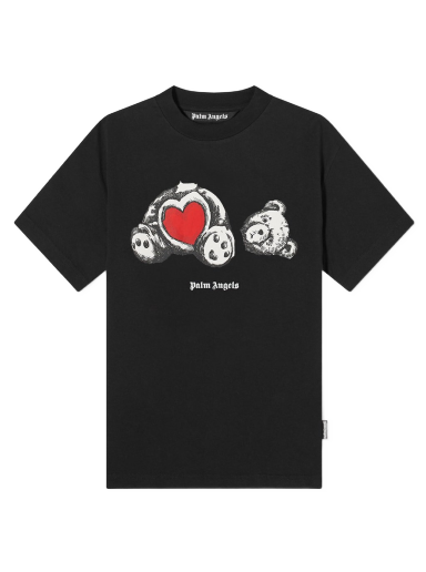 Тениска Palm Angels Bear In Love Tee Черно | PMAA001S21JER0211001