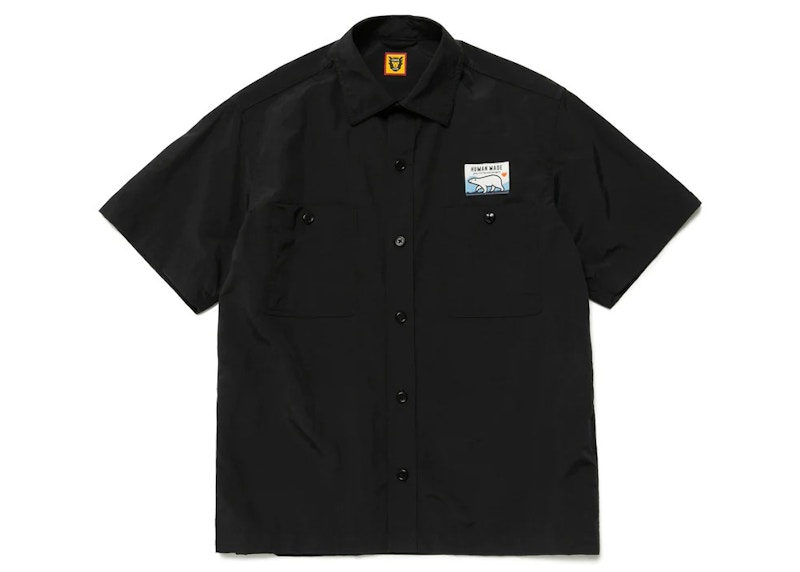 Риза Human Made Camping Short Sleeve Shirt Черно | HM25SH012, 0