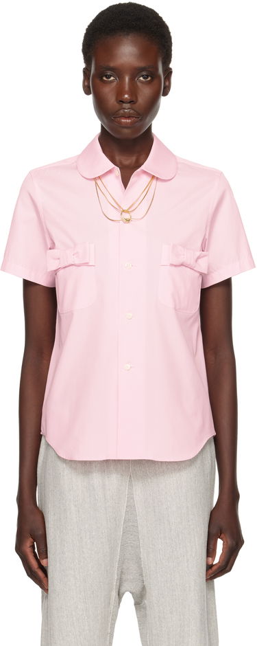 Риза Comme des Garçons Girl Cotton Bow Pocket Shirt Розово | NO-B007-051-2, 0