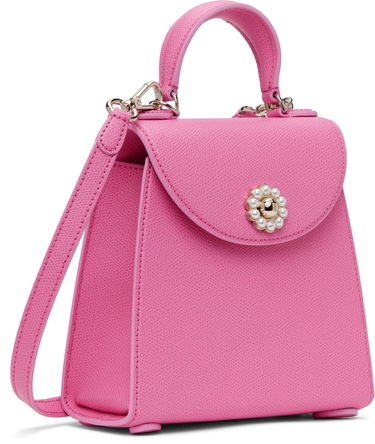 Дамска чанта Simone Rocha Simone Rocha Mini Valentine Pearl-Embellished Crossbody Bag Розово | BAG172 0787, 1