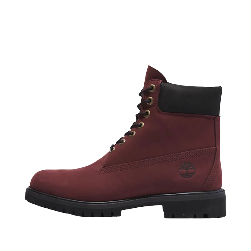 Кецове и обувки Timberland Premium 6 Inch Lace Up Waterproof Dark Port Бургунди | TB0A5VB5-C60
