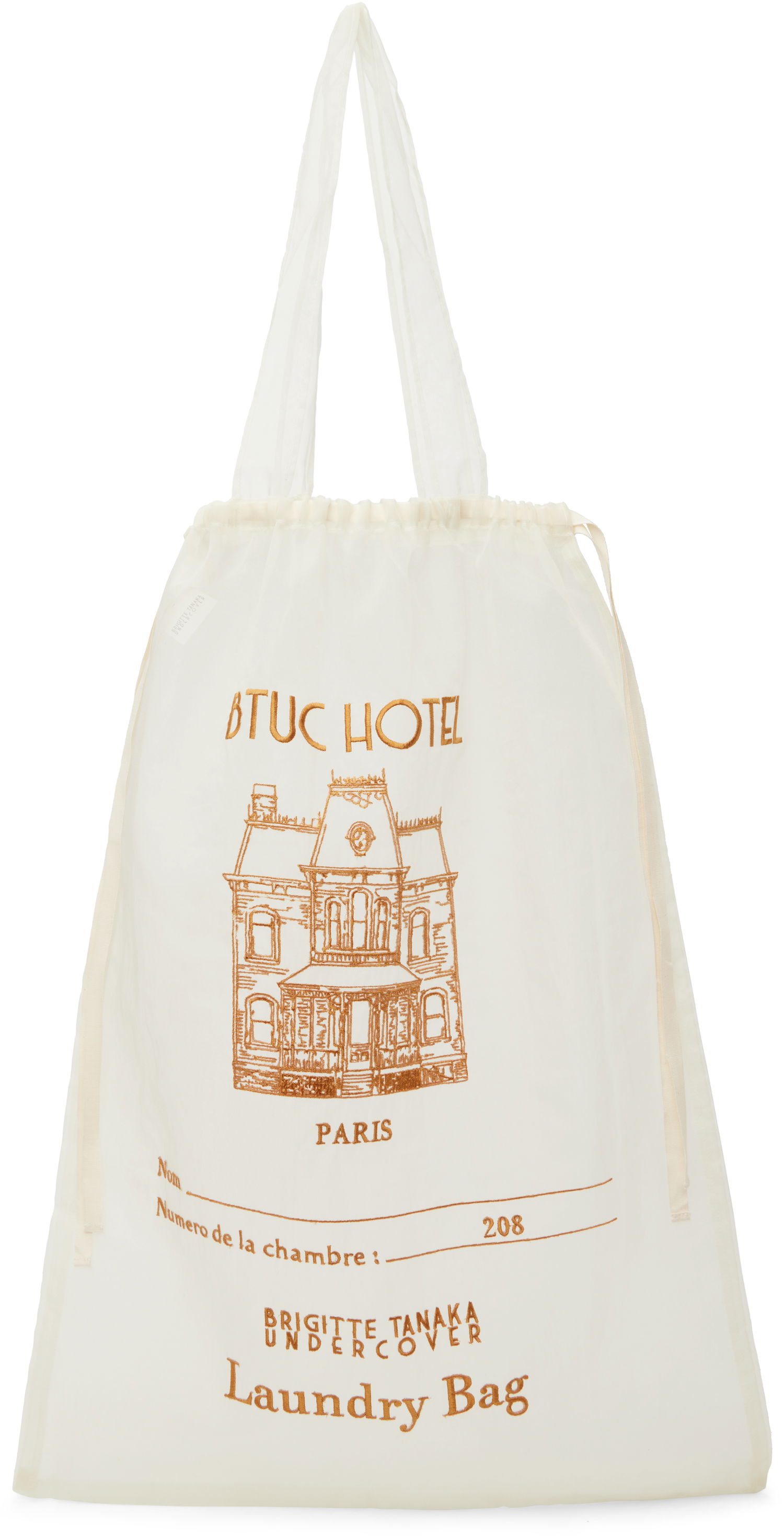 Голяма пазарска чанта UNDERCOVER Brigitte Tanaka Edition Tote Bag Бяло | UC2D1B04, 0