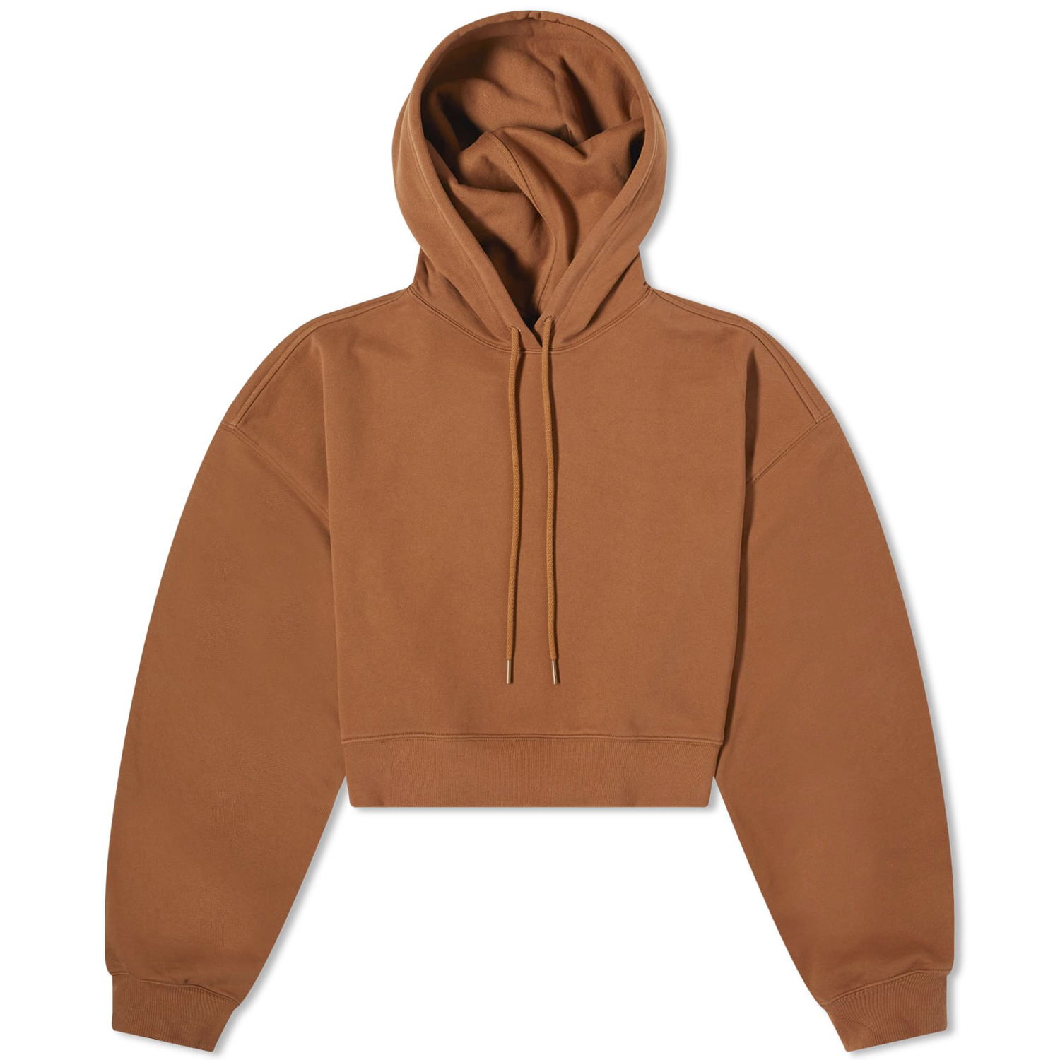 Съкратен топ WARDROBE.NYC Oversize Top Кафяво | W1065PC, 0