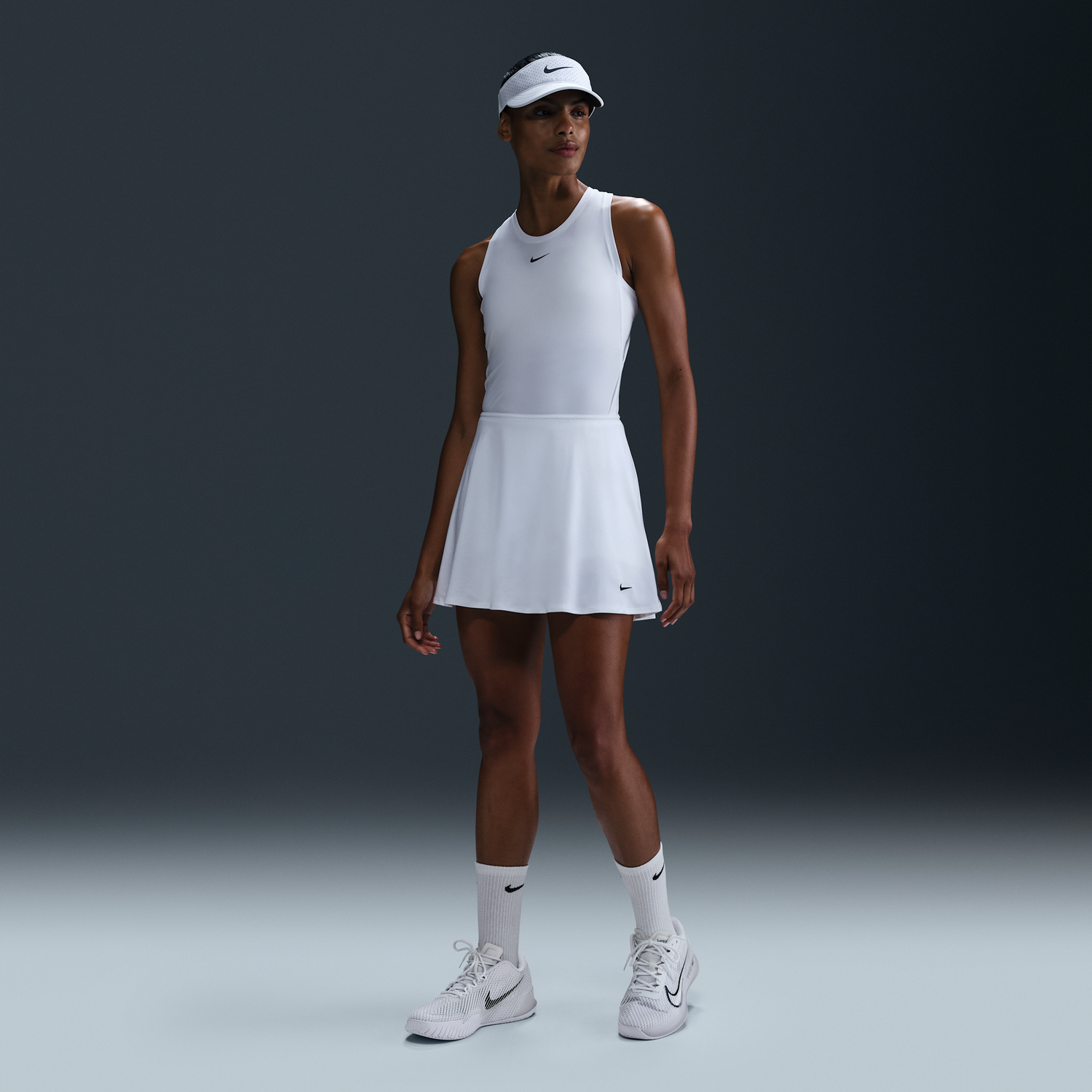 Пола Nike Nike Victory Dri-FIT Tennis Dress Бяло | FD6528-100, 0