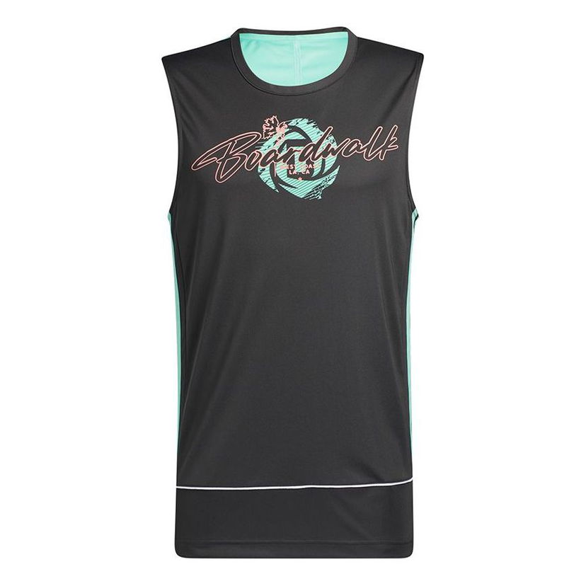 Потник adidas Originals Boardwalk Rose Graphic Print Basketball Tank Top Черно | GP9771