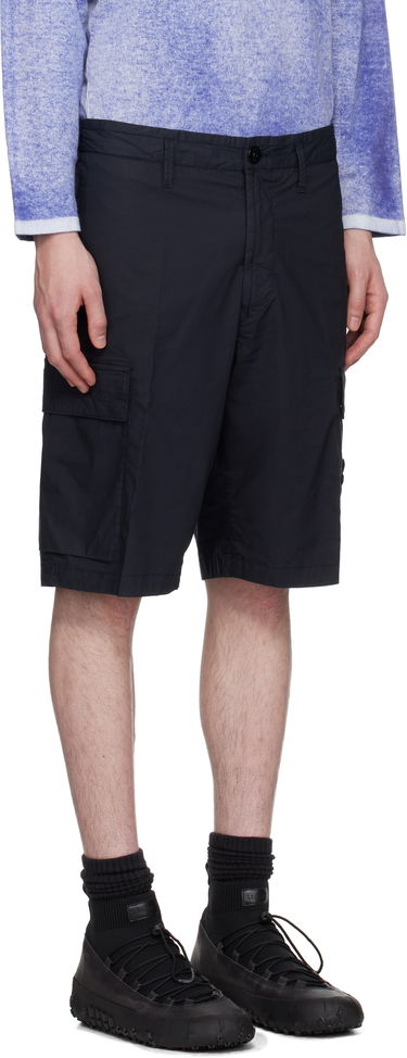 Къси панталони Stone Island Stone Island Stretch Cotton Tela Paracadute Shorts Тъмно синьо | K1S15L100L08S0003, 1