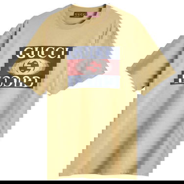 Тениска Gucci Mirrored Logo T-Shirt Бежово | 796395-XJGQ2-2293, 0