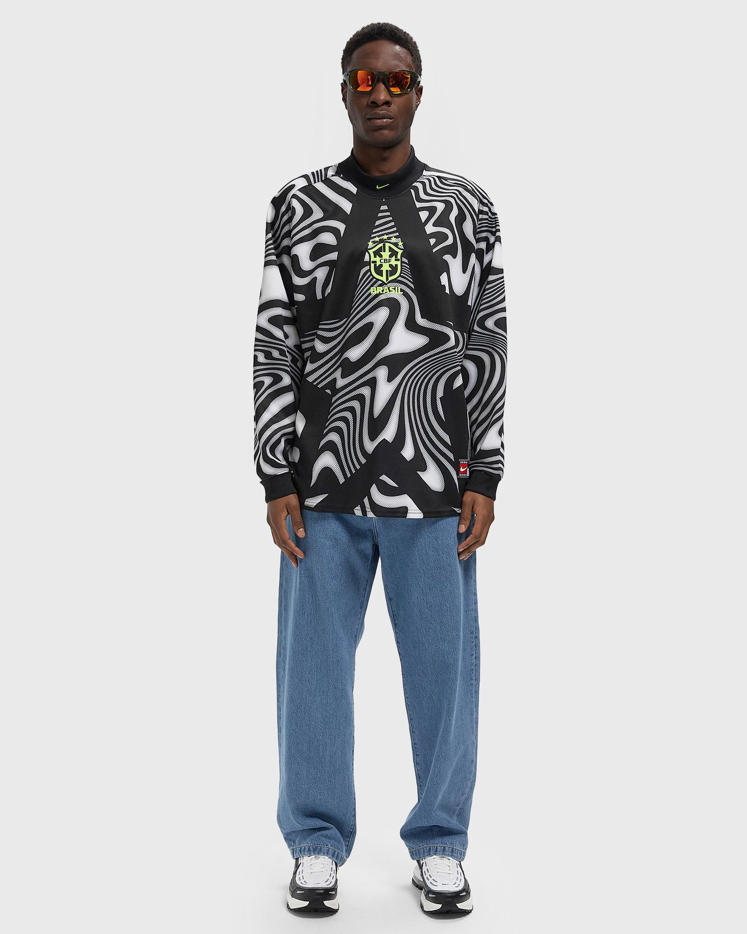 Фланелка Nike CBF Brasil AU Wavy Pattern Long-Sleeve Goalkeeper Shirt Многоцветен | IO0795-010, 1