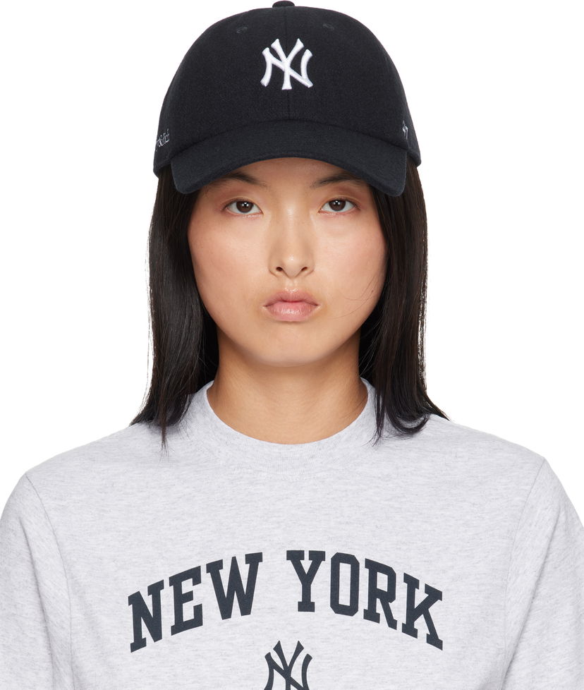 Шапка с козирка Sporty & Rich '47 Edition Yankees Serif Cap Тъмно синьо | AC060505634BL32