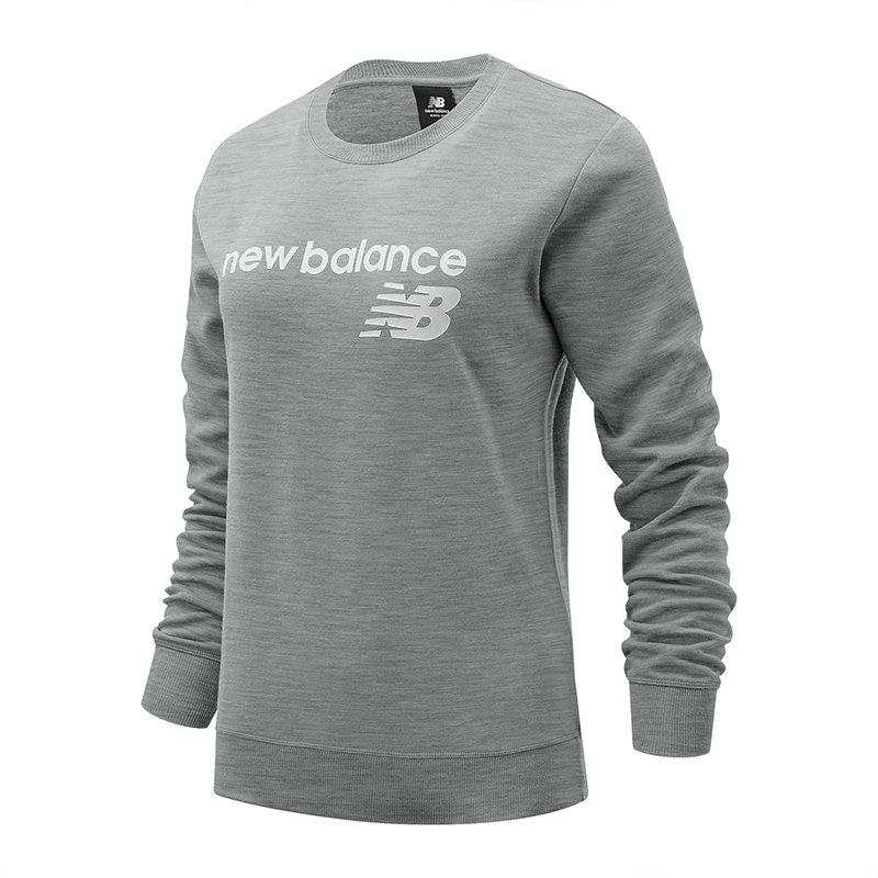 Пуловер New Balance Essentials Stacked Logo Crewneck Sweatshirt Сиво | New Balance WT03811AG – sivé, 0