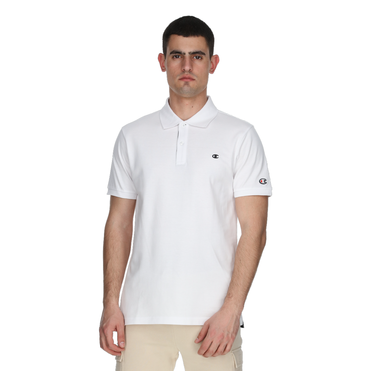 Поло тениска Champion Short Sleeve Polo Shirt Бяло | 221484-WW001, 0