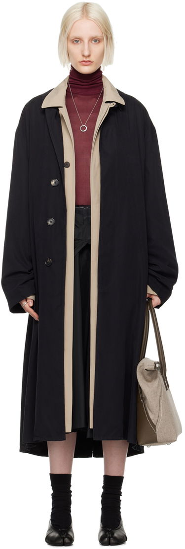 Палта Maison Margiela Black Peached Trench Coat Черно | S51AH0184 M35137, 0