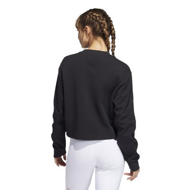 Суитчър adidas Performance Graphic Print Cropped Sweatshirt Черно | H57415, 1