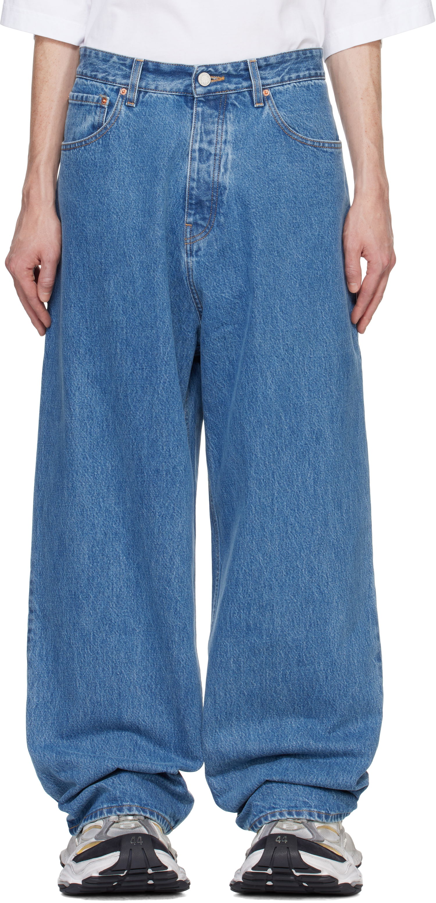 Дънки VETEMENTS Baggy Jeans Синьо | UA66PA540N, 0