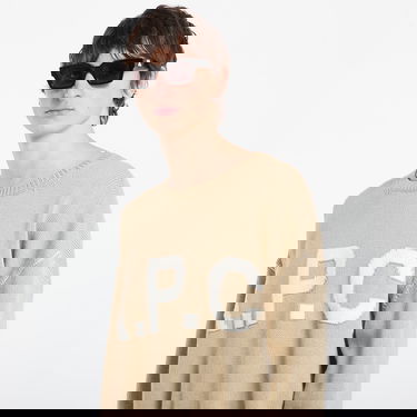 Пуловер A.P.C. Logo Jumper XXL Бежово | WOASL-M23009 AAE, 1