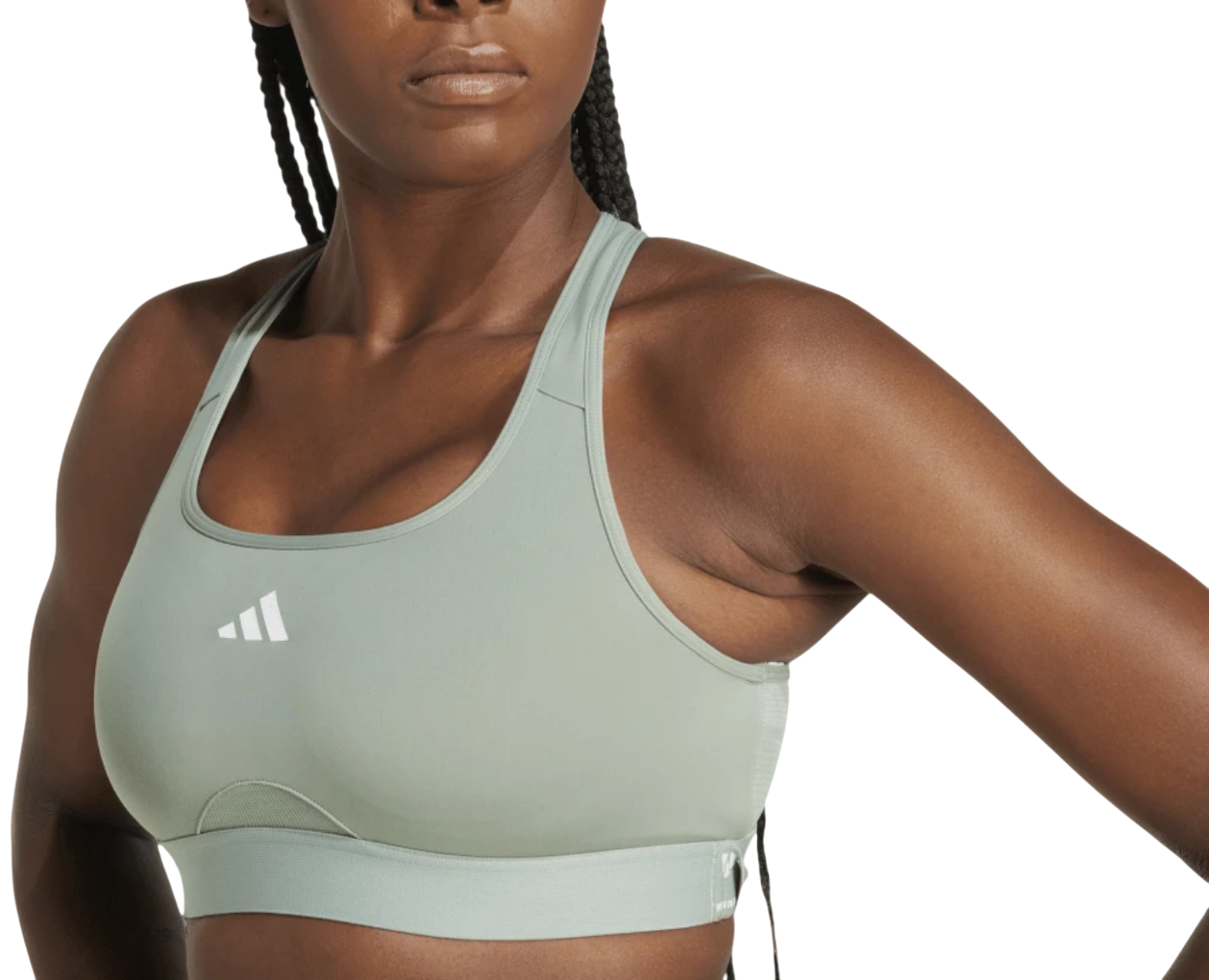 Сутиен adidas Originals Powerreact Sports Bra Зелено | jj0878, 0