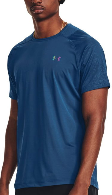 Тениска Under Armour Rush Emboss Tee Тъмно синьо | 1376790-426, 0