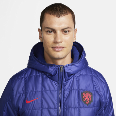 Пухо яке Nike Netherlands Hooded Fleece-Lined Jacket Синьо | DH4916-455, 4