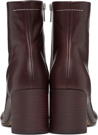 Кецове и обувки Maison Margiela MM6 Maison Margiela Anatomic Stitch Ankle Boots Бургунди | S59WU0260 P5000, 1