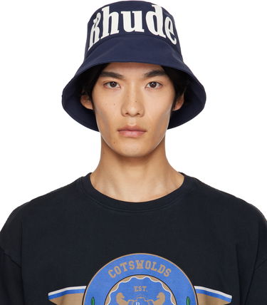 Шапка Rhude Logo Bucket Hat Тъмно синьо | RHPF25HA02747, 0