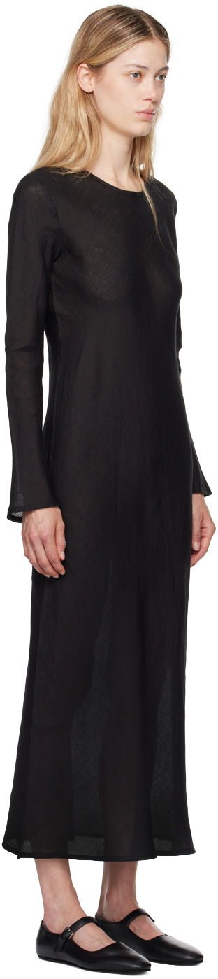 Pокля Baserange Baserange Dydine Long Sleeve Maxi Dress Черно | DRDYL-LI-EXAU24, 1