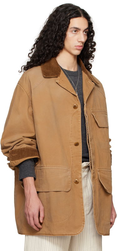 Яке Maison Margiela Maison Margiela Corduroy Collar Waxed Jacket Кафяво | S50AM0625 M35206, 1