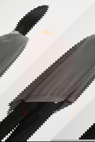 Суитчър Maison Margiela MM6 Maison Margiela Crewneck Sweatshirt with Appliqué Сиво | S62GU0143.M25024.810, 2