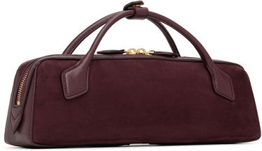 Дамска чанта Alaïa ALAÏA 'Le Teckel' Suede Clutch Bag Бургунди | AA1S06026CA577, 2