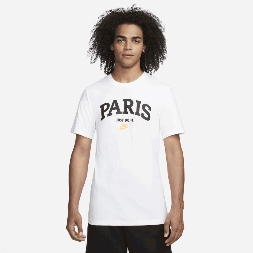 Тениска Nike Sportswear Paris Print T-Shirt Бяло | FJ1326-100