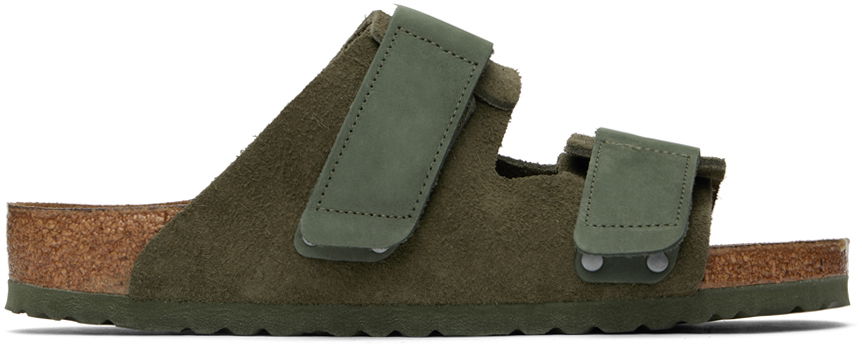 Кецове и обувки Birkenstock Khaki Regular Uji Зелено | 1024803, 0