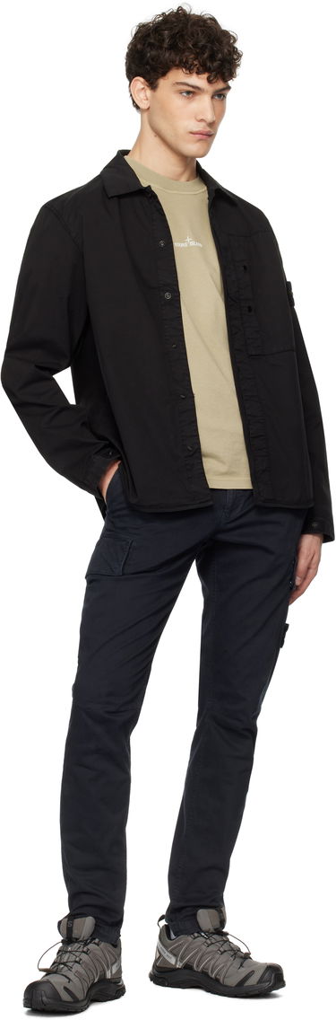 Риза Stone Island Stone Island Supima Cotton Twill Stretch-TC Overshirt Черно | K1S15 1200033 S0010, 4