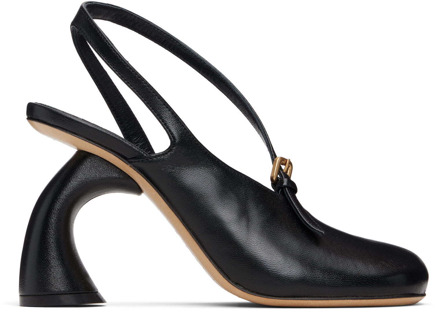 Грижа за обувките Dries Van Noten Dries Van Noten Cutout Slingback Heels Черно | 252-011715-114, 0