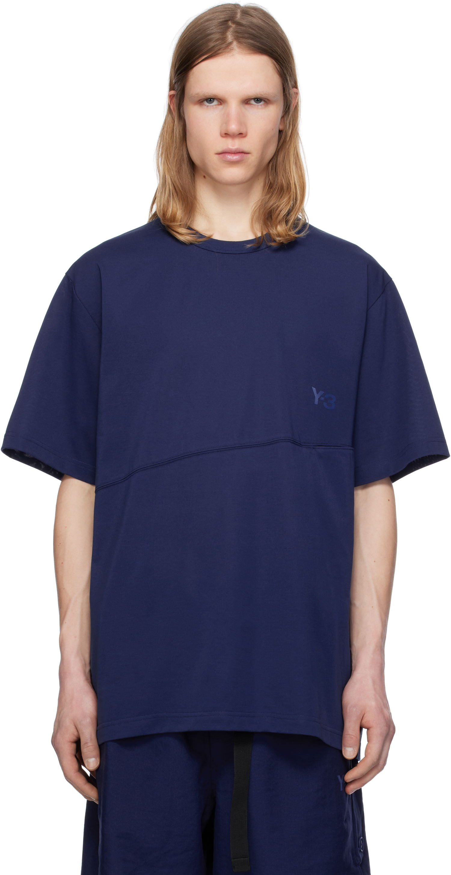 Тениска Y-3 Y-3 U Vent T-Shirt Тъмно синьо | JM3240, 0