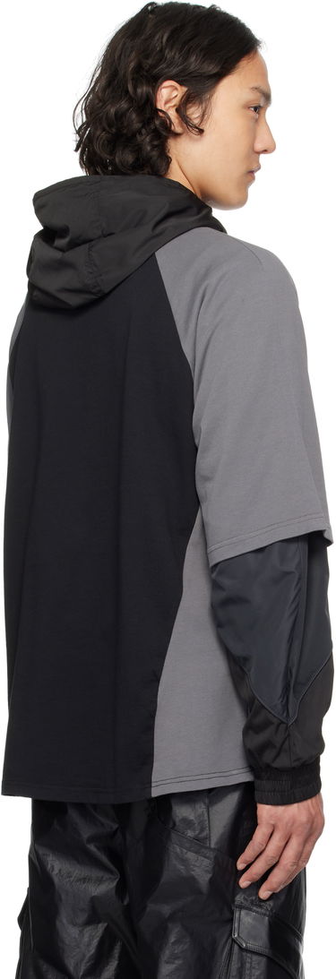 Суитчър Han Kjøbenhavn Han Kjobenhavn 'Successor' Print Panelled Short Sleeve T-Shirt Черно | M-134366, 2
